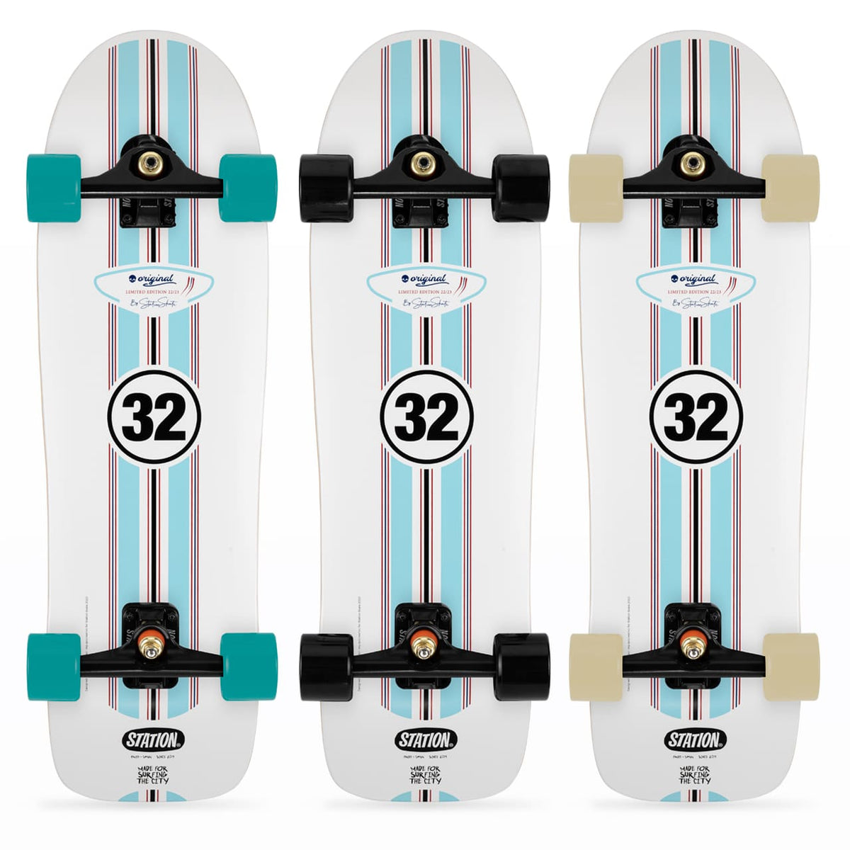 Surfskate 32 pulgadas Completo '32' - StationSkate combinaciones ejes y ruedas